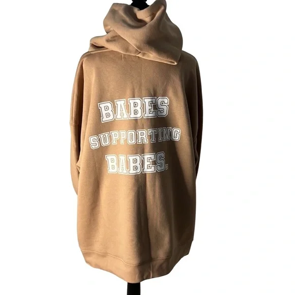 -‎ NEW Big sister hoodie caramel sundae Size M/L log(56A) - Picture 3 of 3